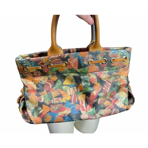 Dooney & Bourke Candy Print Small Vintage Unique Handbag - Picture 2 of 8
